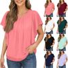 Женский модный элегантный повседневный топ с коротким рукавом