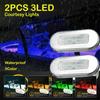 2pcs LED Boat Stern 3 LED Light Taillight Yacht Cabin Deck Transom Courtesy Lamp 12V Yacht Marine Accessories Courtesy Lights
