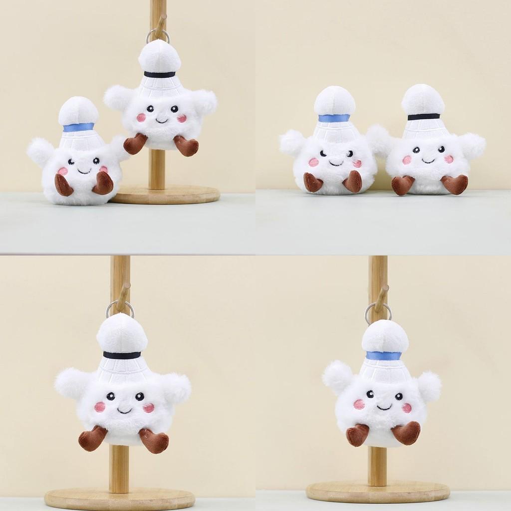 Badminton Cute Keychain Cartoon Girl Backpack Decoration Hanging Plush Gift Doll
