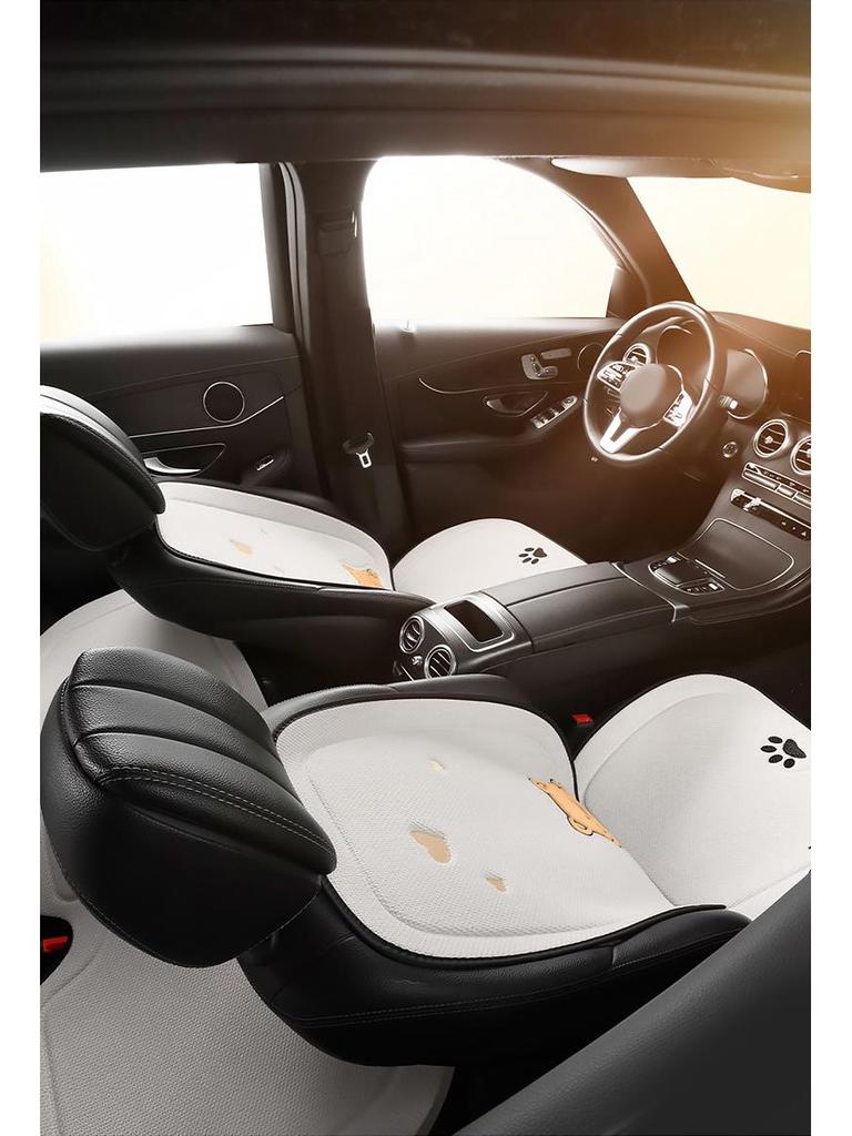 Universal Bieye Bear Cartoon Car Seat Cushion, Cotton & Linen, for All Seasons - Fits Buick Verano, Blue 6 Regal