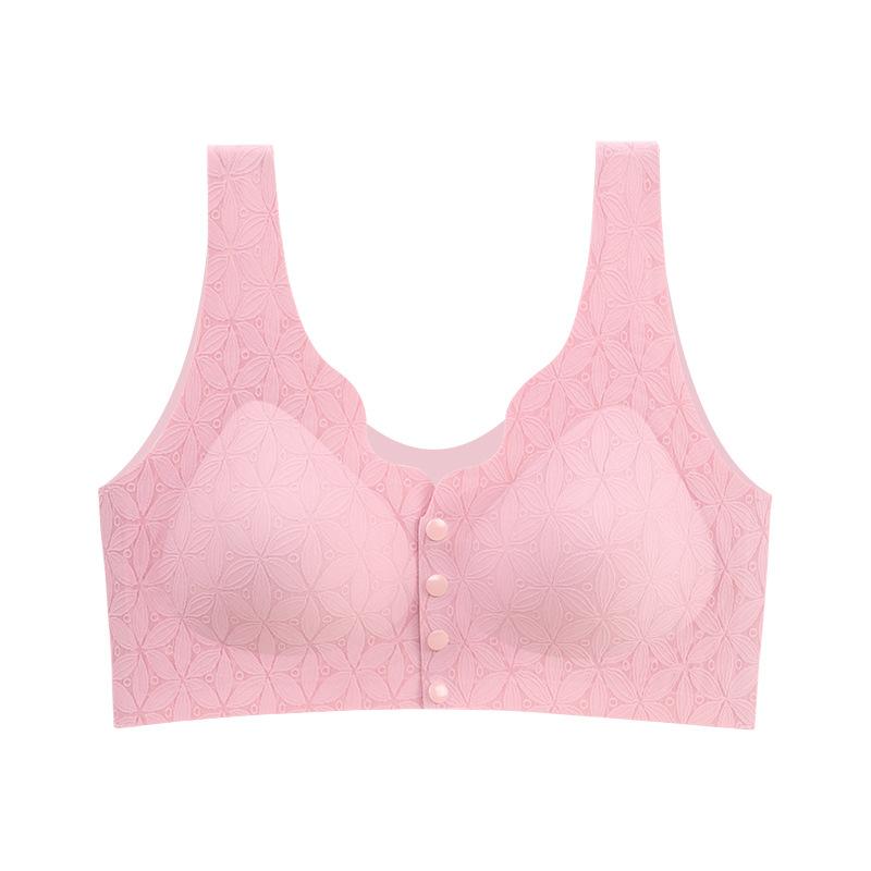 Не оставляющее следов нижнее белье с пуговицами спереди для женщин, высокая эластичность, для людей среднего и пожилого возраста, большие размеры, съемный жилет без стального кольца