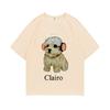 Clairo Собака Щенок Наушники Графический Принт Футболка Летняя Мужская Мода Оверсайз Уличная Одежда Унисекс Женская Милая Кавайная Футболка Топы