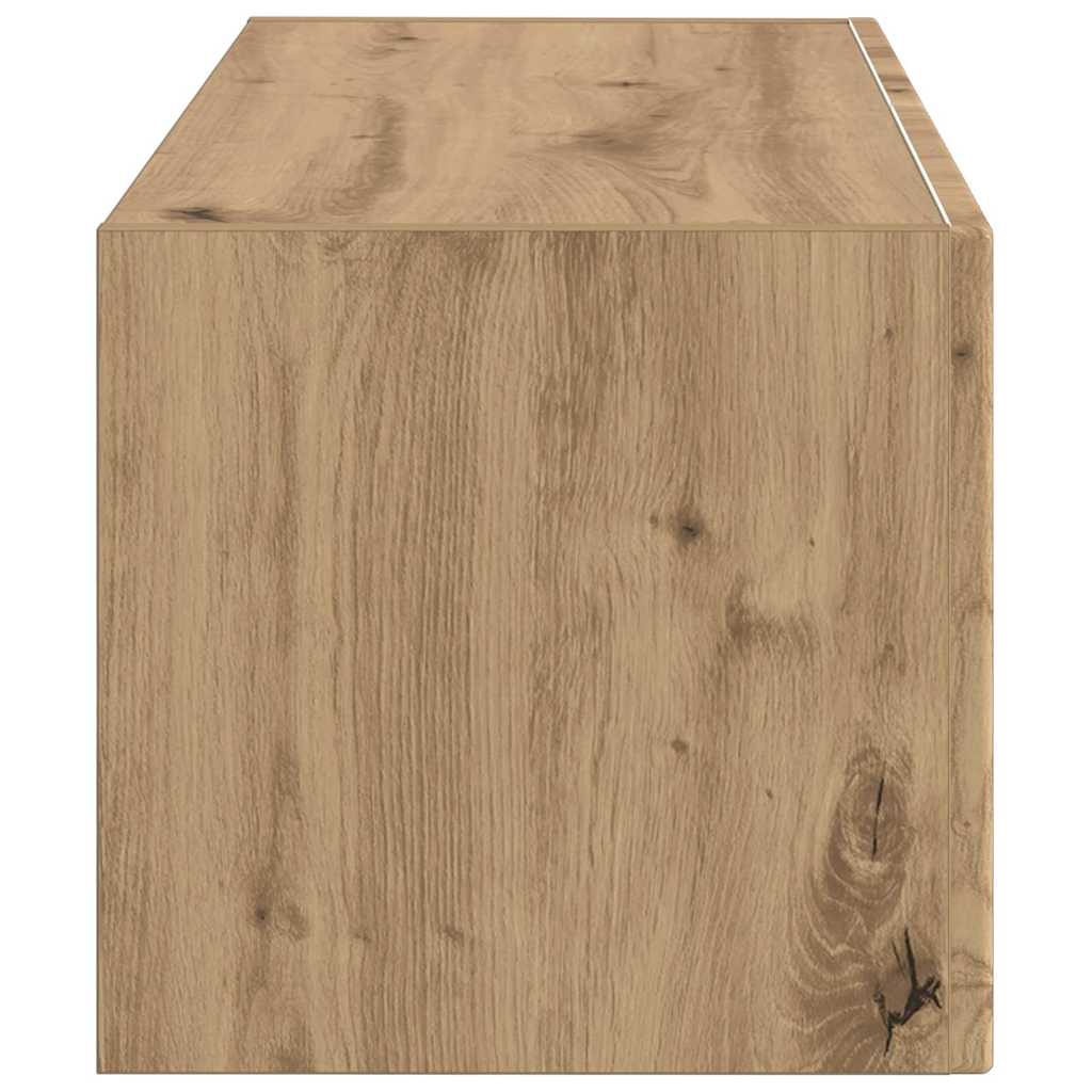 TV Wall Cabinet 78.5 x 31 x 29.5 cm Crafted Wood Oak