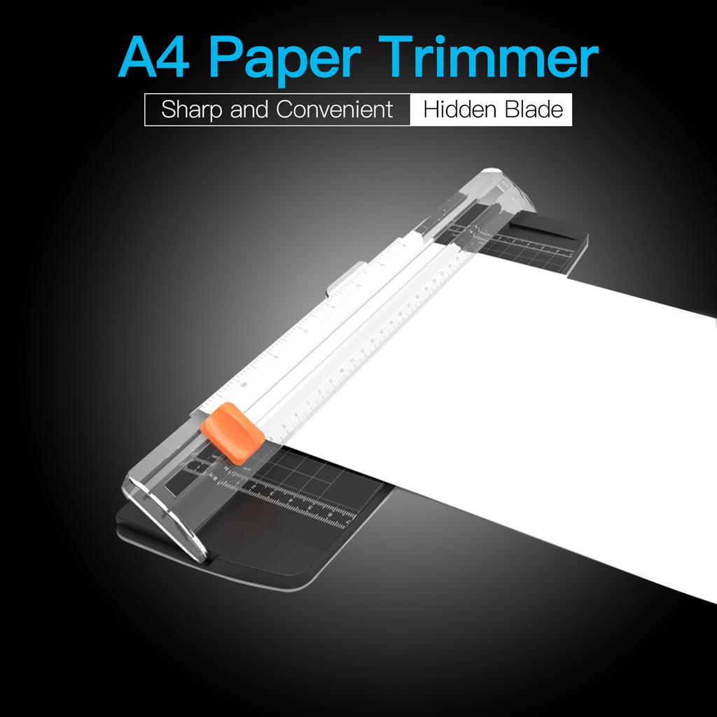 Portable Paper Trimmer A4 Size Paper Cutter Cutting Machine 12 Inch Cutting Width for Craft Paper Photo Laminated Paper