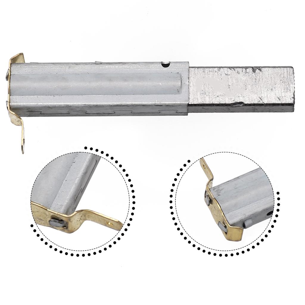 2 Pcs Carbon Motor Brush For 30/60/70/80/90L Industrial Vacuum Cleaners Replacement Spare Parts Accessories