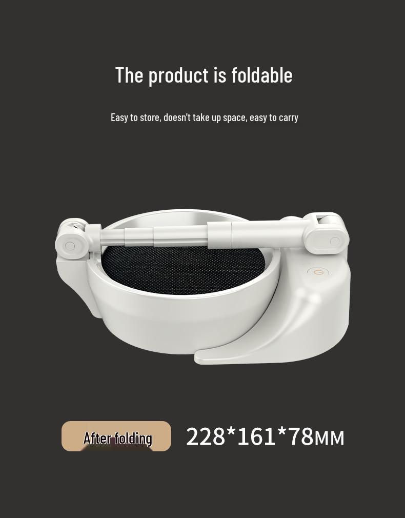 Compact Foldable Range Hood: Portable Mini Hot Pot BBQ Gadget with Removable and Washable Fan Blades.