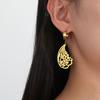 LIKGREAT Мусульманские Серьги Аллаха Формы Крыльев Серьга Исламские Мусульманские Аят аль-Курси Арабская Нержавеющая Сталь Ювелирные Изделия Подарок для Женщин
