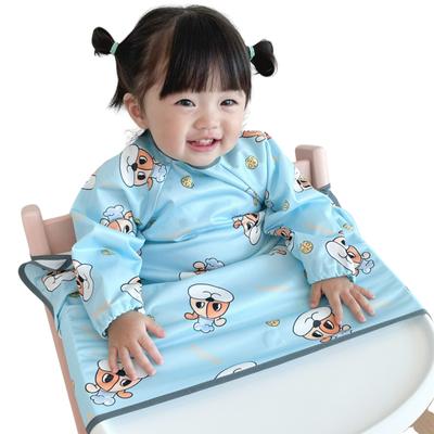 Детский столик Bell Baby со встроенным нагрудником и частичным покрытием с длинными рукавами, (обновление) собака, 1 шт., 1 шт.