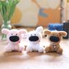 Short Ultrasoft Plush Dog Keychain Bag Charm Stuffed Animal Room Decor Kids For