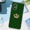 Диван с стеганой текстурой Узор Корона Чехол для OPPO Reno 11 12 13 13F 12F 11F 8T 7 8 10 Pro OPPO Find X8 Pro X6 X3 X5 Lite Чехол