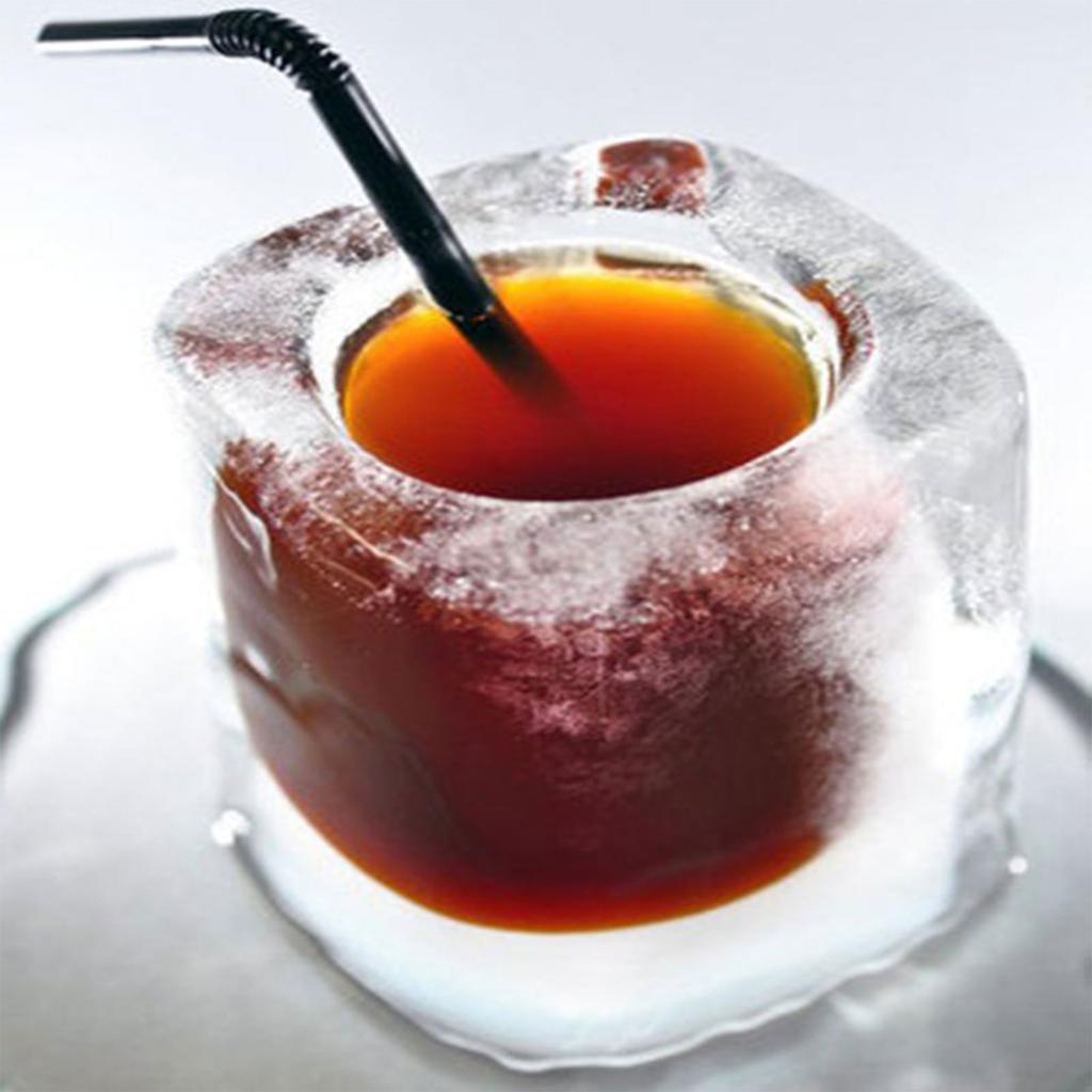 Reusable Shot Glass Ice Molds Ice-Cube Trays for Freezer with 4 Cavities Ice-Shot Glass Mold Ice-Cubes Shot Glass Mold