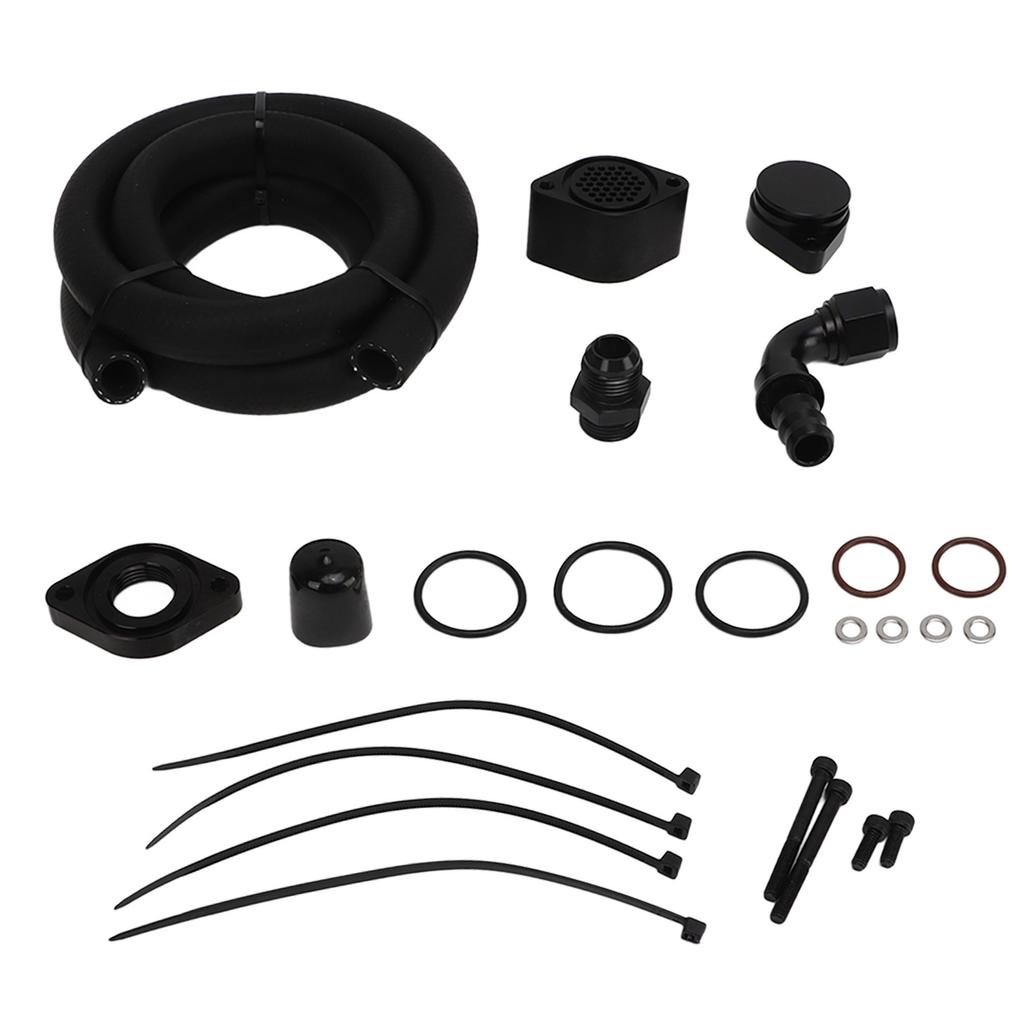 CCV Reroute Engine Ventilation Kit Engine Crankcase Breather Set Replacement for FORD SUPER DUTY