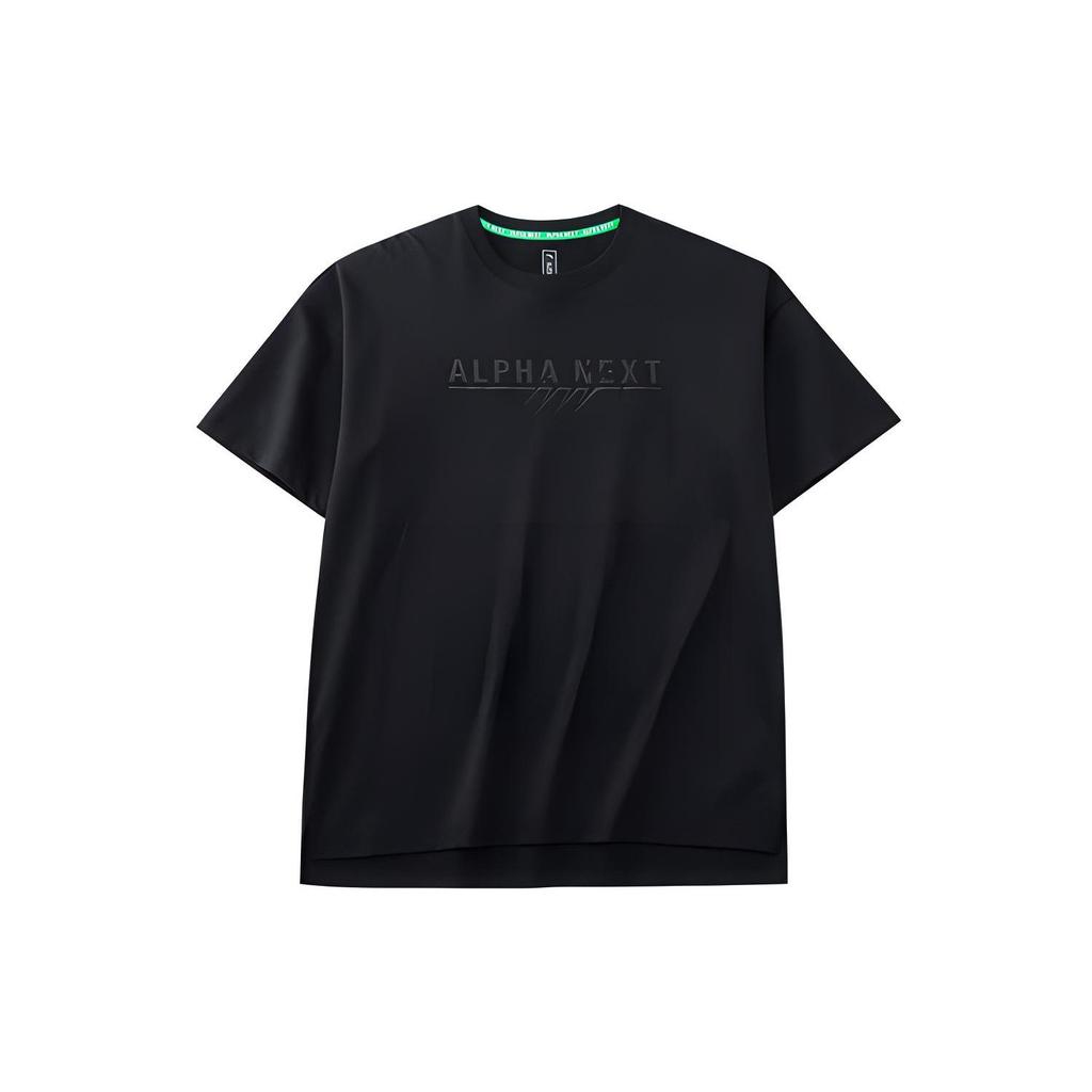 ANTA Basketball Collection T Shirts Men's Black Crew Neck Moderate Straight Fit 152221159-3