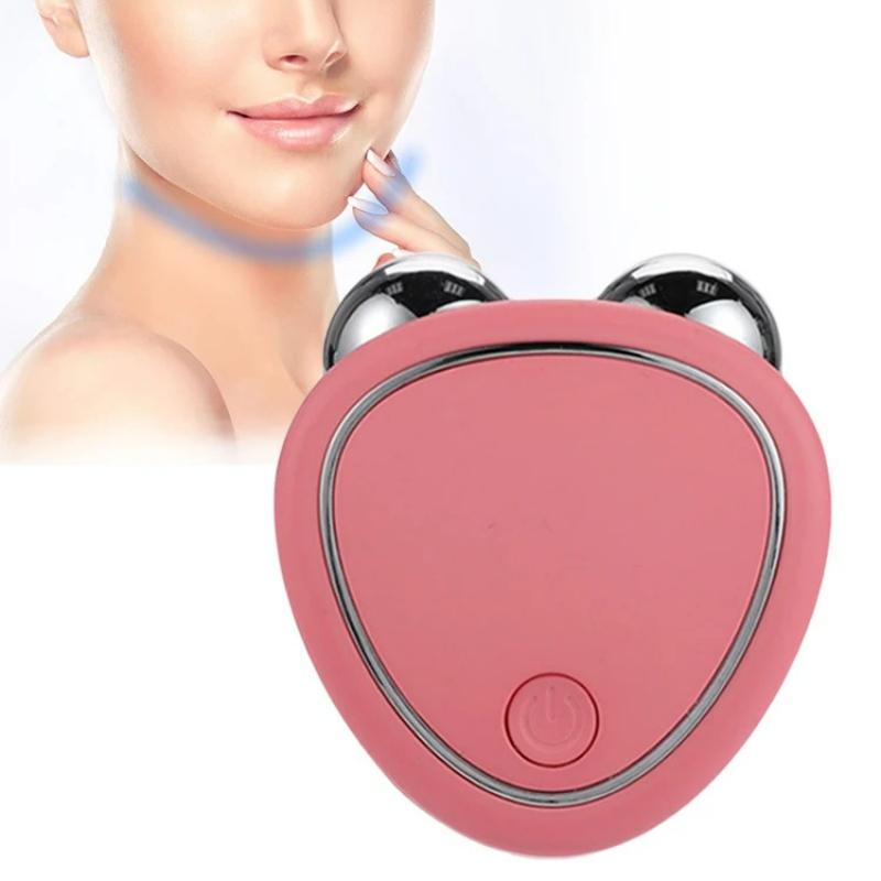 Массажер для лица EMS Машина для подтяжки лица Микротоковый ролик Подтяжка кожи Омоложение Красота для лица Зарядка Антивозрастной