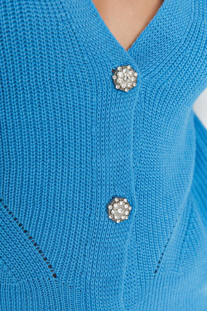 Кардиган - Синий - Классический крой