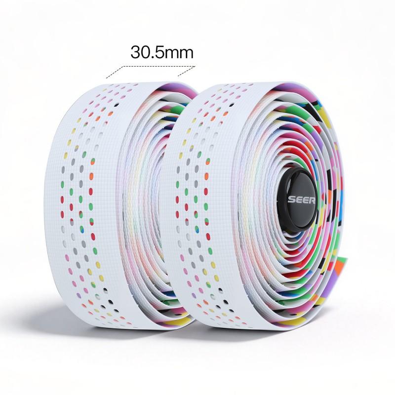 SEER Octopus Gel Handlebar Tape Road Bike Fixed Gear Cycling Grip Anti-Slip Wrap With Perforated Design