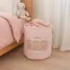 Мультяшная складная корзина для белья круглой формы, корзина для хранения мелочей, корзина для грязной одежды, общежитие
