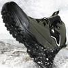 Fashion Winter Warm Boots Mens Climbing Sneakers 2024 Plush High Top Shoes Ankle Boots Lace-up Outdoor Non-slip Hiking Boot
