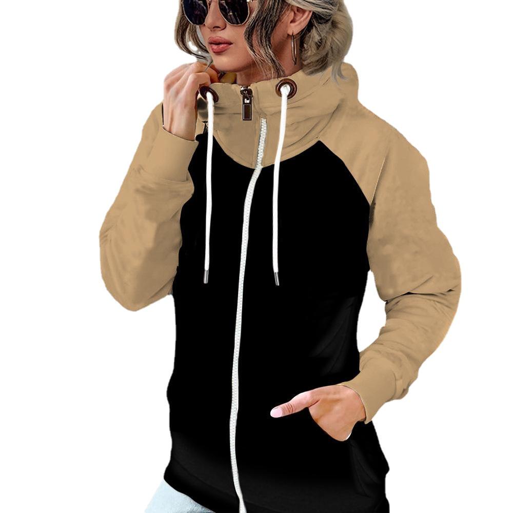 Women Autumn Winter Fleece Sweatshirt With Pocket Slim Fit Coat Zip Oversized 5XL