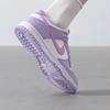 Новые детские низкие кеды Nike Dunk с противоскользящей износостойкой подошвой для скейтбординга, фиолетово-белые, унисекс HQ1185-161