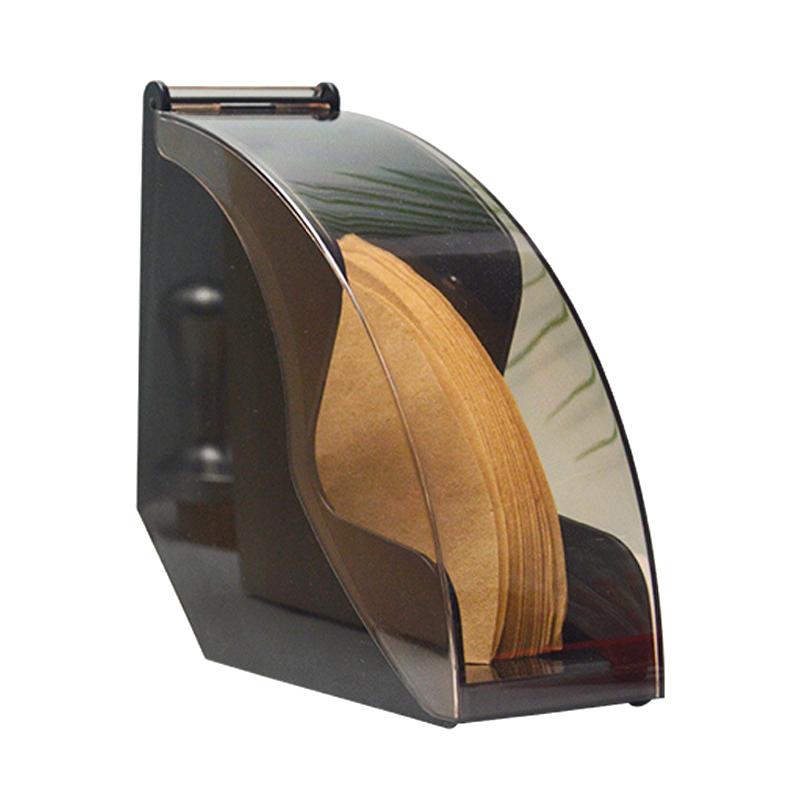 Ручной держатель для кофейного фильтра с акриловой крышкой, держатель для хранения бумажных фильтров, инструменты для бариста для кухонной утвари