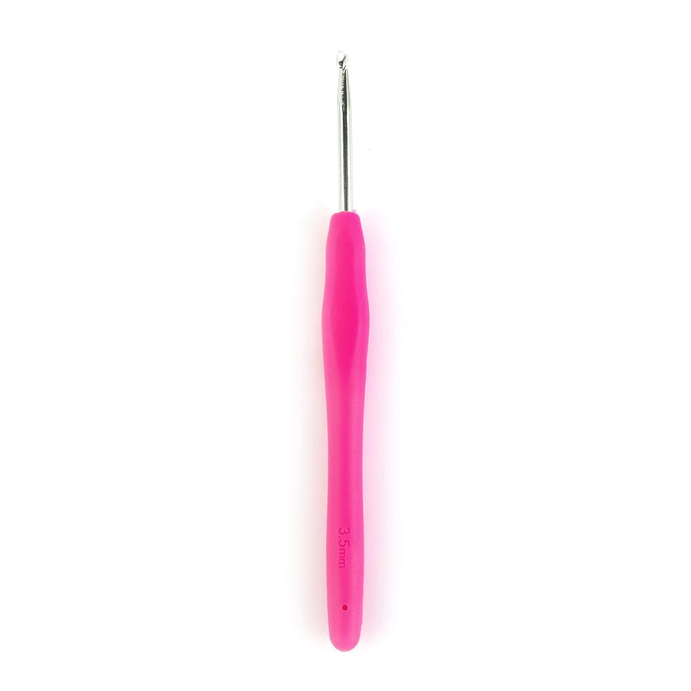 2.0-10mm Soft Grip DIY Ergonomic Handle Knitting Needles Weave Yarn Crochet Hook Aluminum