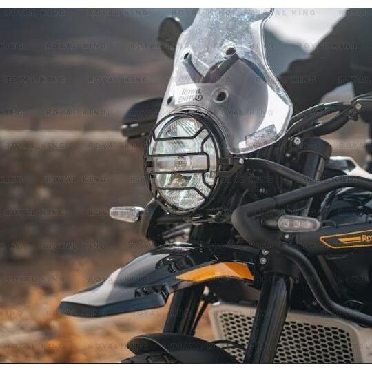 Black "Headlight Grill For Royal Enfield New Himalayan 450"