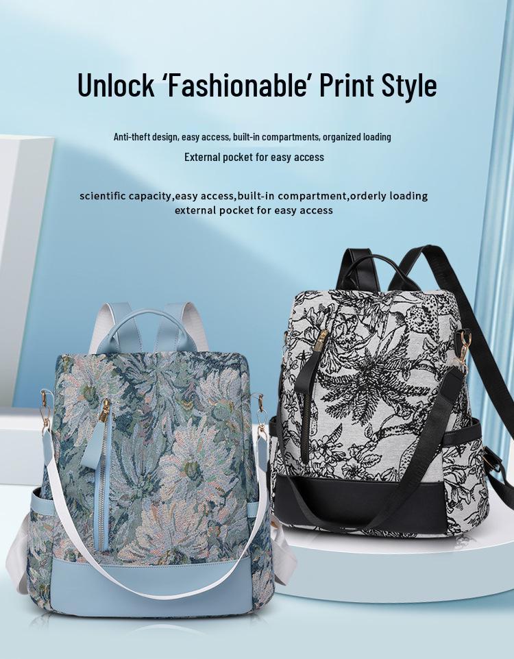 Женский ретро многофункциональный рюкзак 2023: Трендовый, Вместительный, Простой дизайн