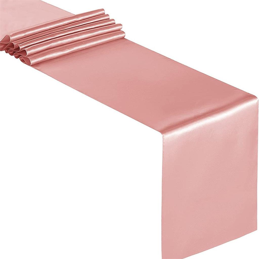 Сатиновые скатерти-дорожки однотонные 12x108 дюймов элегантное украшение для свадьбы дня рождения и банкетного мероприятия