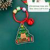 1/6Pcs 2D Christmas Keychain Cute Diy Bag Decoration Accessories High-Value Christmas Tree Keychain Pendant Festival Gift