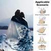 1Pc Starry Night Performance Blanket Soft Throw Blanket For Home Bedroom Bed Sofa Travel Office Solid Christmas Blanket