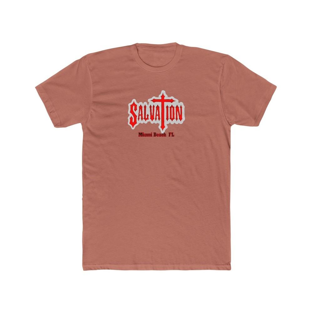 Salvation Gay Miami South beach Bar Men#039;s Cotton Crew Tee florida Unisex T-Shirt