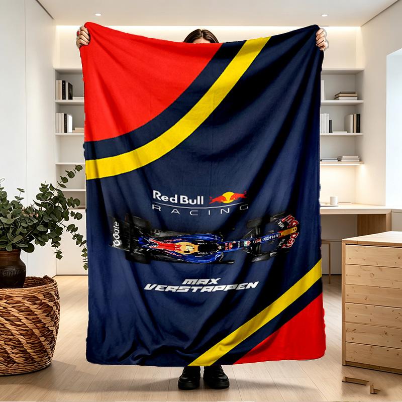 Плед Red Bull Racing - Мягкий и Удобный, для Спальни, Путешествий, Дивана, Домашнего Декора - Подарок на День Рождения, Рождество для Друга