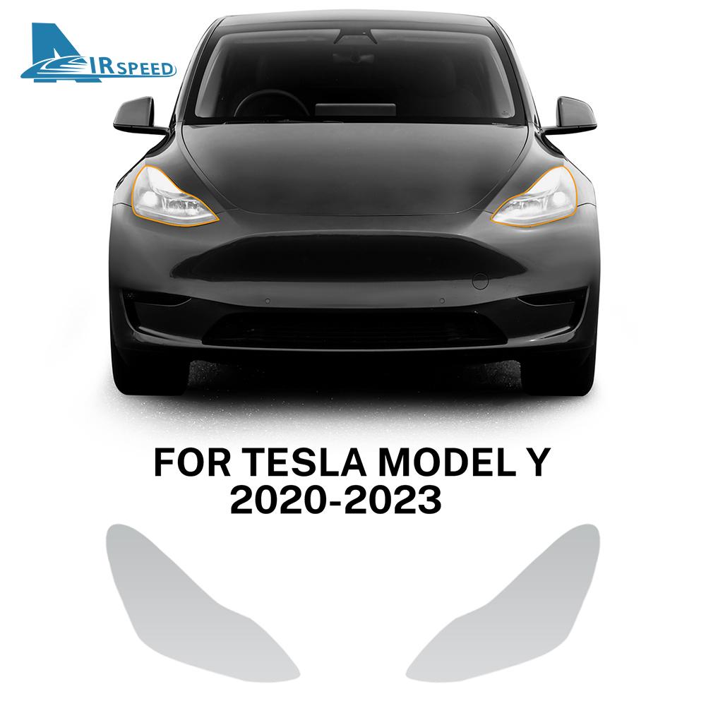 Предварительно вырезанная защитная пленка PPF для фар автомобиля TPU для Tesla Model 3 Y X S - Зеркало заднего вида Прозрачная Защита от царапин