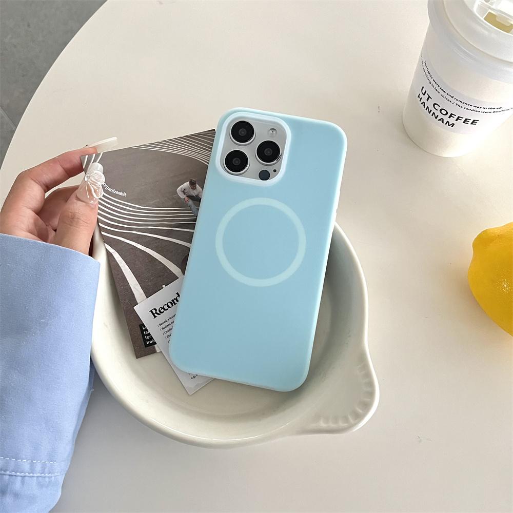 Модный гелевый жидкий силиконовый магнитный чехол для Magsafe для iPhone 17Air 16 Plus 15 14 13 12 11 Pro Max, флуоресцентный, противоударный, мягкий матовый чехол