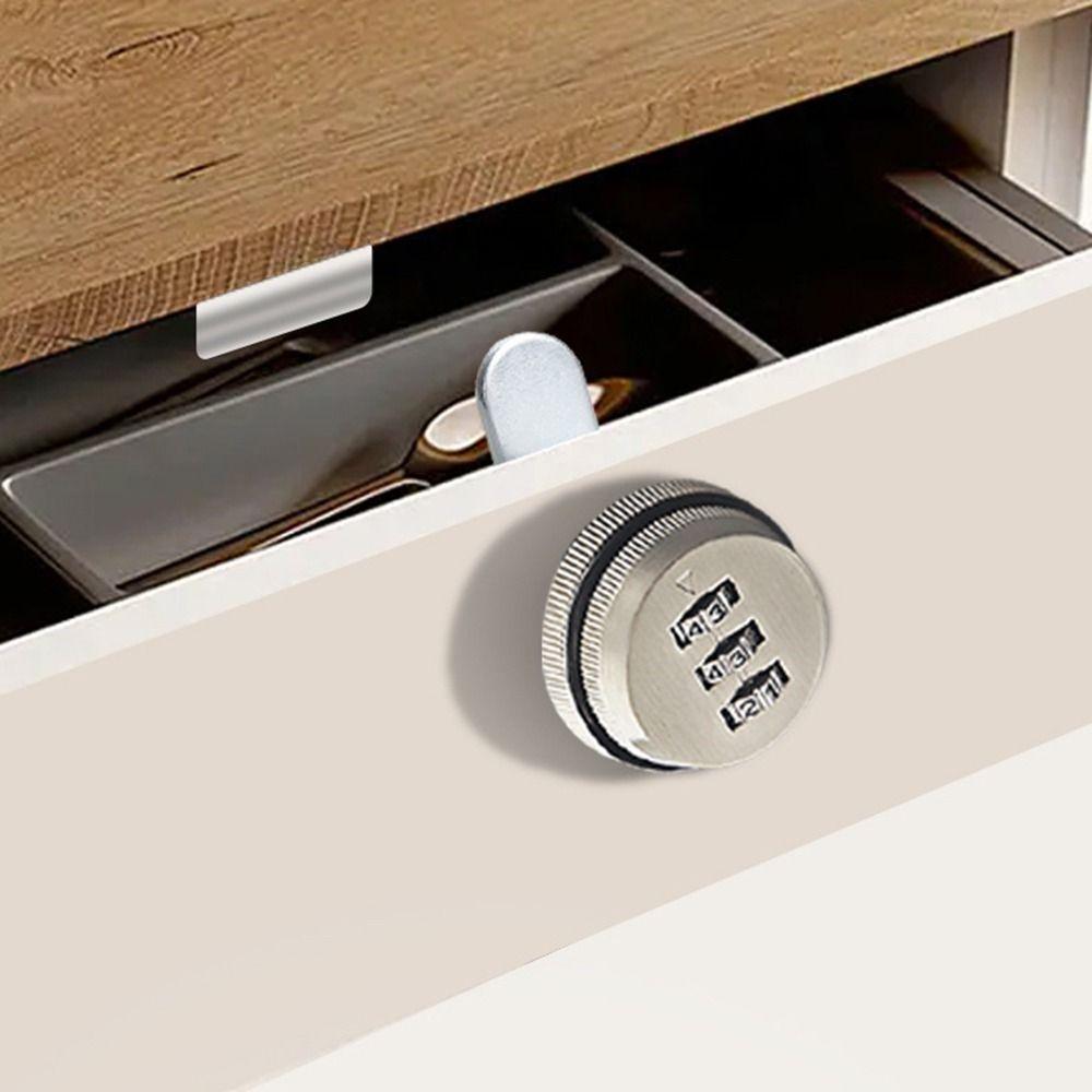 Multicolor Password Coded Lock Zinc Zinc Zinc Alloy Metal Security Locks File Drawer Locks  Cabinets