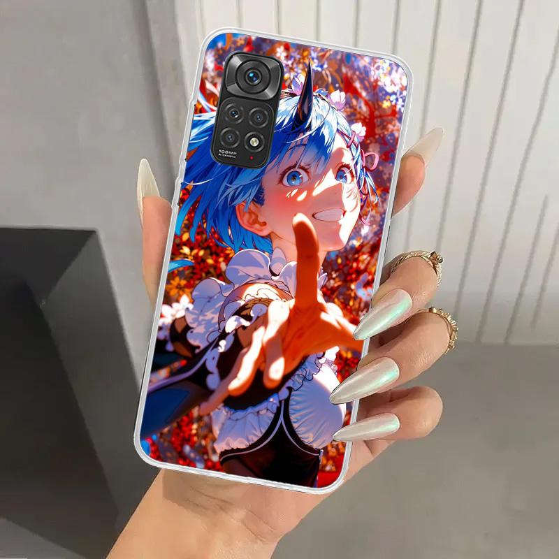 Чехол для телефона R-Rem Re Zero Аниме для Xiaomi Redmi Note 14 13 12S 12 11S 11 Pro Plus 11T 11E 10S 9 9S Мягкий Funda Печатный Корпус