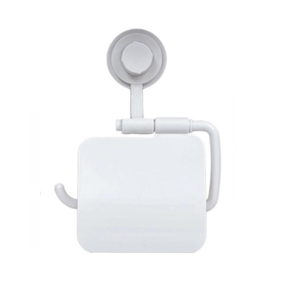Waterproof Bathroom Roll Paper Holder Non-drilling Suction Cup Holder Humid Environment