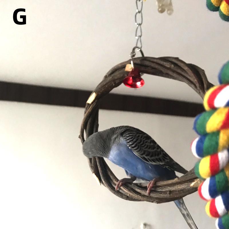 Solid Wood Parrot Stand Training Bird Stand Parrot Toys Desktop Training Stand Pole Interactive Playground Small Pet supplies