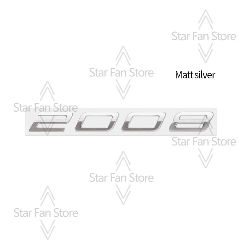Metal For New Peugeot 3008 2008 5008 Logo Badge 3D Stickers Fender Emblem Decal Auto Accessories Letter Decoration Car Styling
