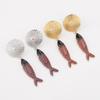 Vintage Conch Turtle Shell Fish Necklace Earrings for Women Ocean Style Hand-Woven Pendant Choker Exquisite Trend Jewelry Set