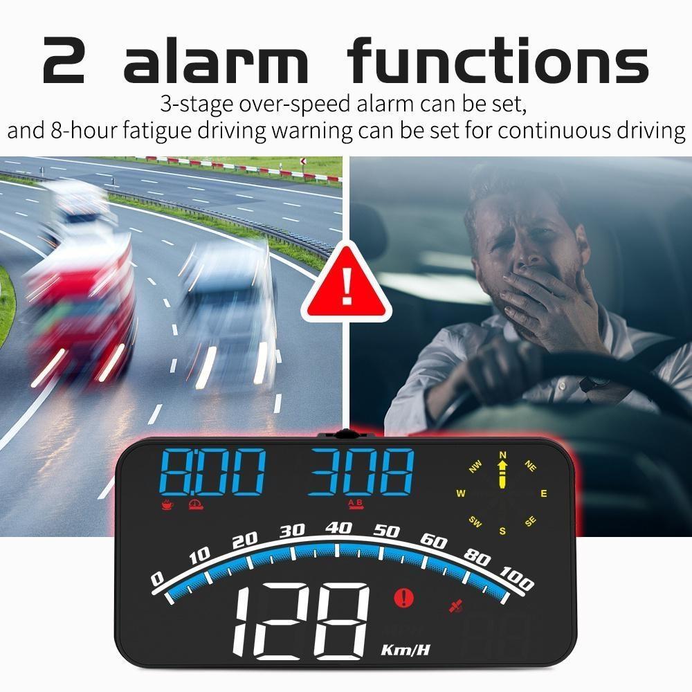 Новый цифровой спидометр, универсальный GPS, автомобильный HUD, проекционный дисплей, сигнализация о превышении скорости, миль в час