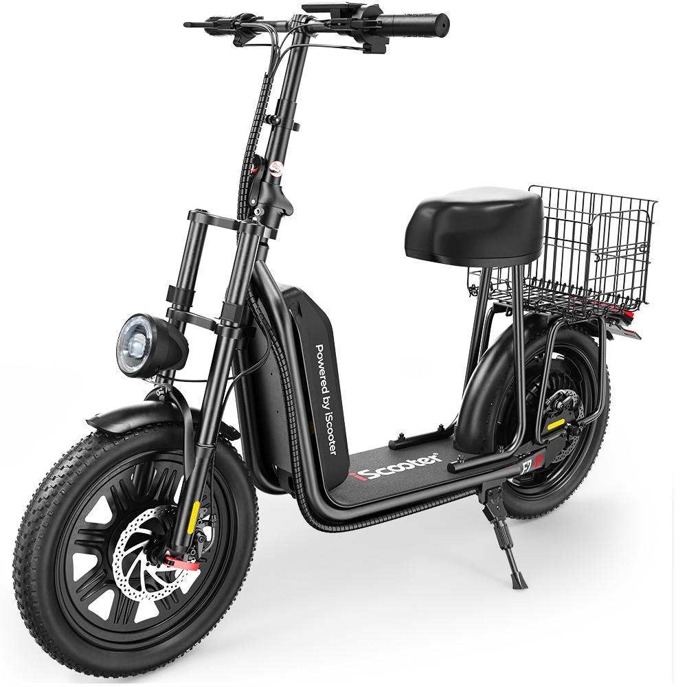 iScooter F7 City Commuting Electric Scooter 1000W Motor 48V10.4Ah Battery 16 Inch Inflatable Snow Tires Outdoor Riding E-Scooter With  Rear Frame