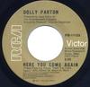 7inch Record DOLLY PARTON - Here You Come Again PB11123 RCA Victor 1977 Canada Folk Used