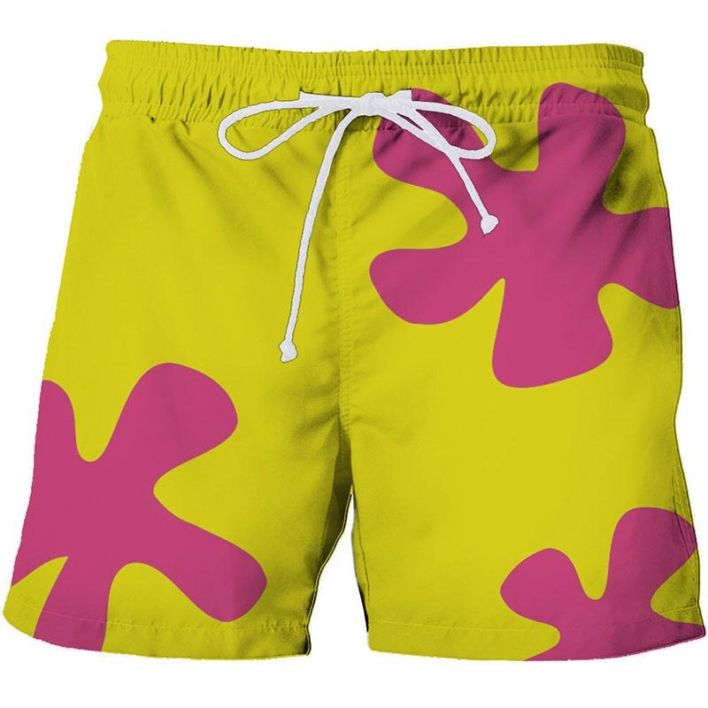 Patrick Squarepants Spongebob Star Shorts Beach Pants Ventilation Children Man