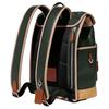 Coach League 28 Drawstring And Buckle Closure Color Block Leather And Fabric Backpack Women Backpack Green Beige CH761-VIA