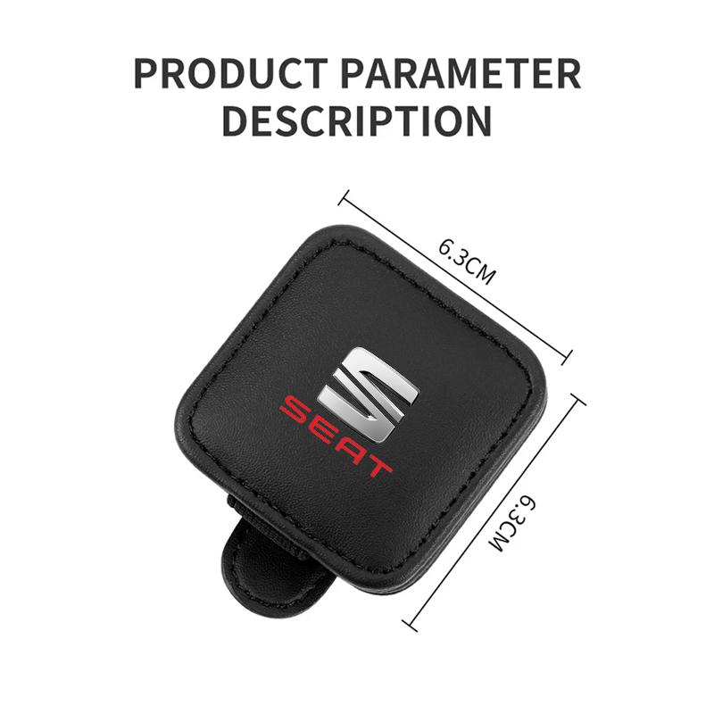 djbf10 Car Sunglasses Holder Eyeglasses Hanger Sun Visor Glasses Clip For Seat Leon Ibiza Alhambra Exeo Altea Arona Mii Car Accessories