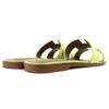 Great HERMES Mule Oran Crocodile Alligator H Logo Flat Sandals Crocodile 37 Used