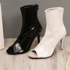 Women's Shoes 2024 High Quality Slip-on Women's Boots Fashion Pleated Office and Career Sexy Pointed Zapatos