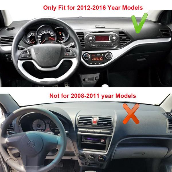 2-слойный коврик на приборную панель автомобиля DashMat для Kia Picanto Morning 2012-2016